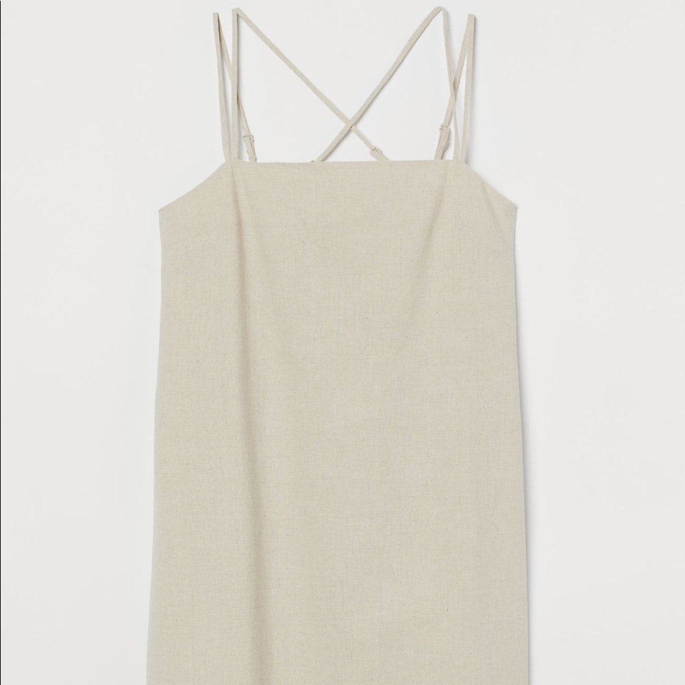 Linen-blend Dress